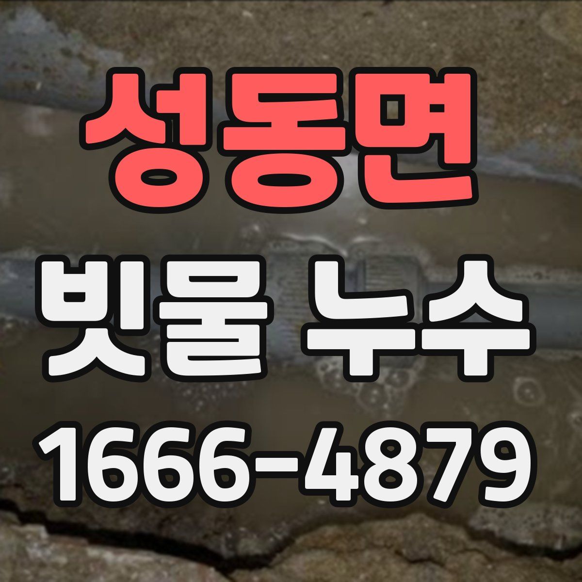 성동면 빗물 누수