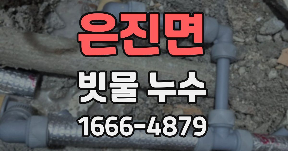 은진면 빗물 누수