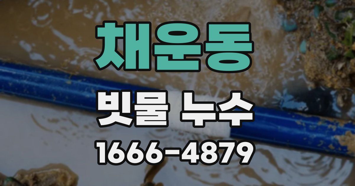 채운동 빗물 누수