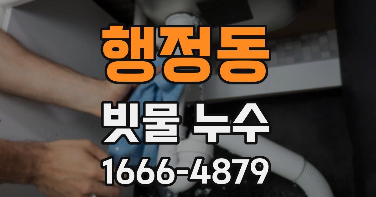 행정동 빗물 누수