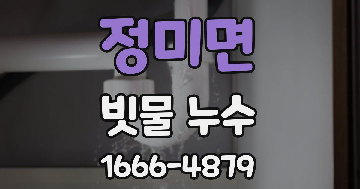 정미면 빗물 누수