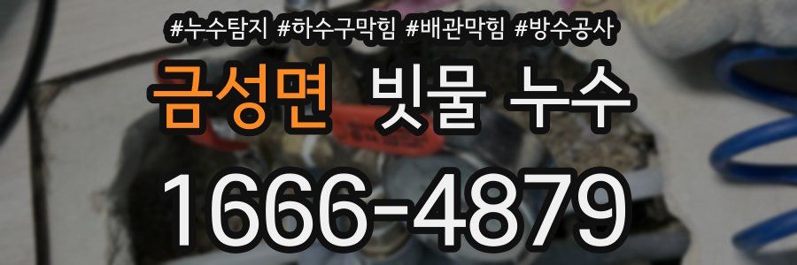 금성면 빗물 누수