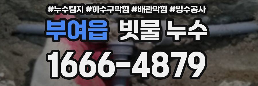 부여읍 빗물 누수