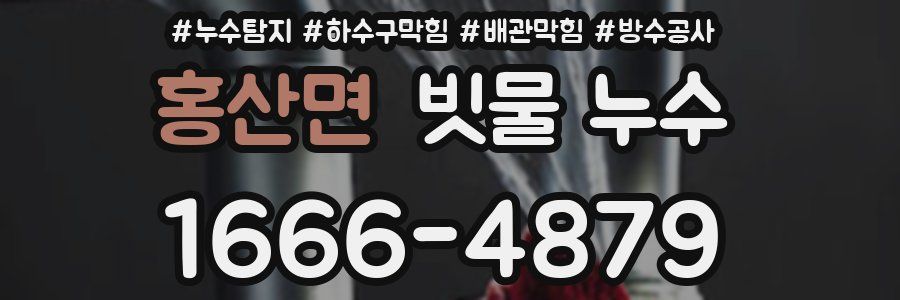 홍산면 빗물 누수