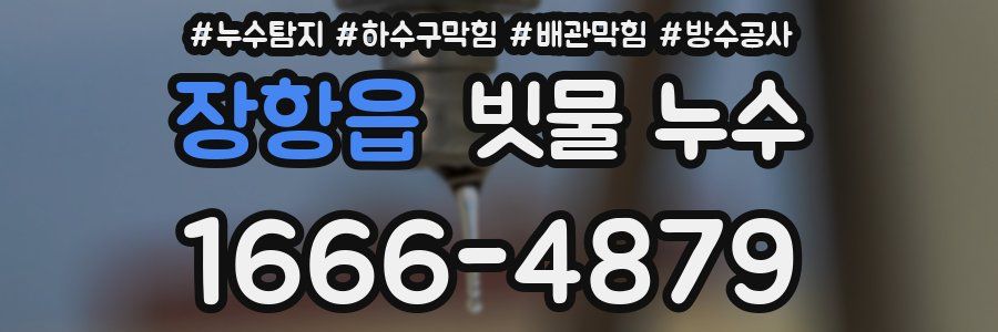 장항읍 빗물 누수