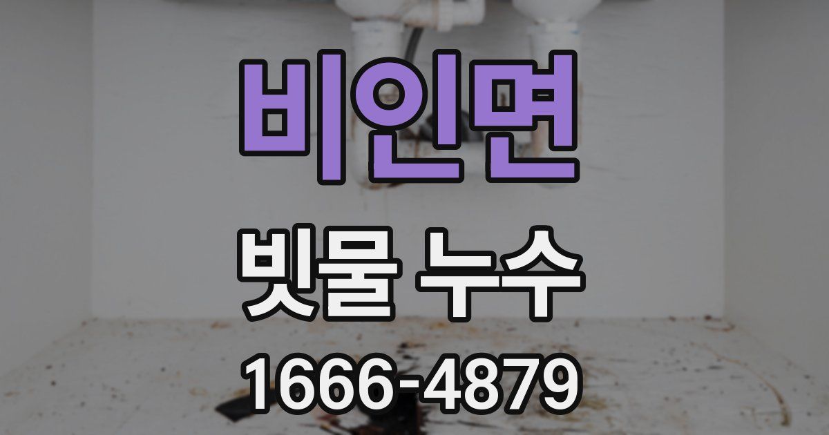 비인면 빗물 누수