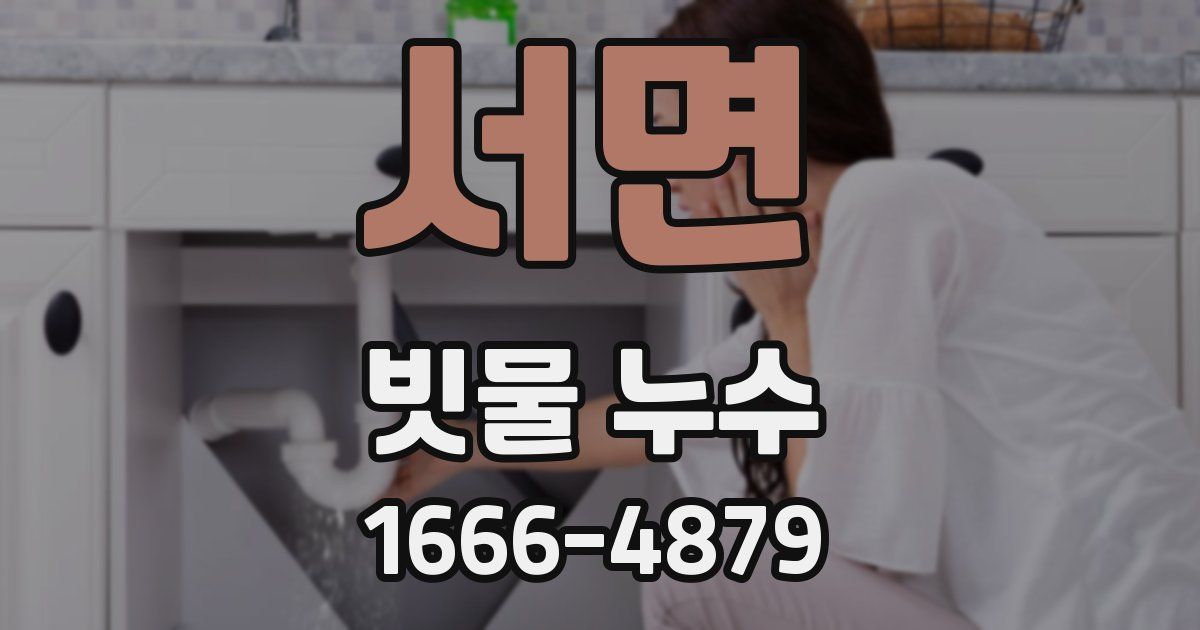 서면 빗물 누수