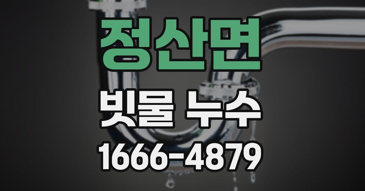 정산면 빗물 누수