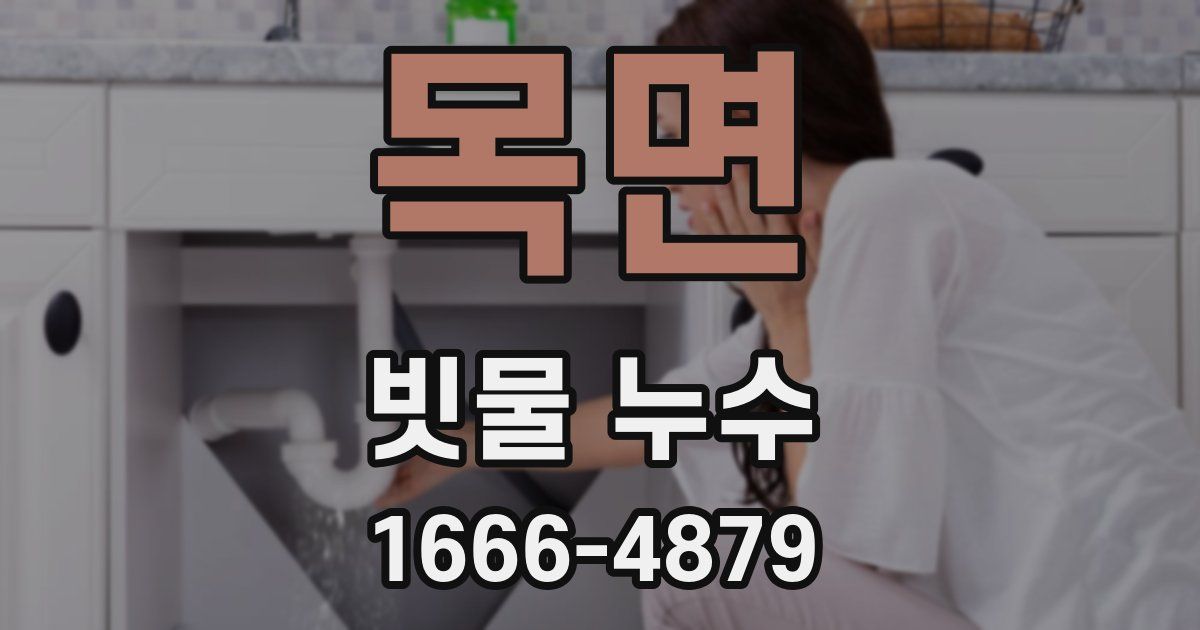 목면 빗물 누수
