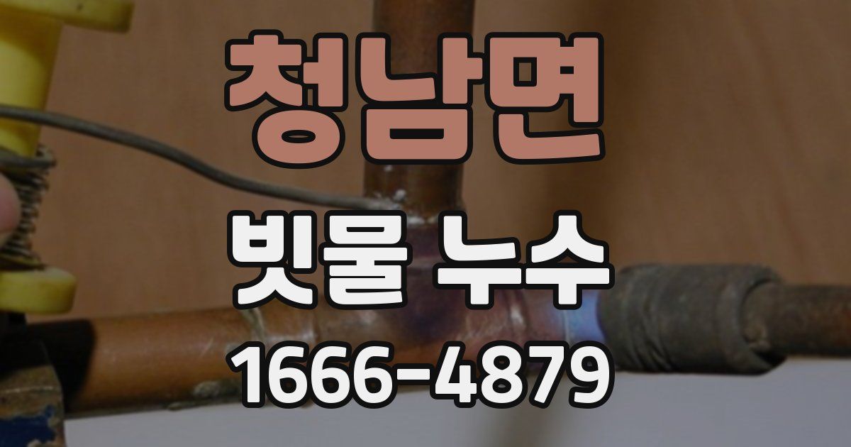 청남면 빗물 누수