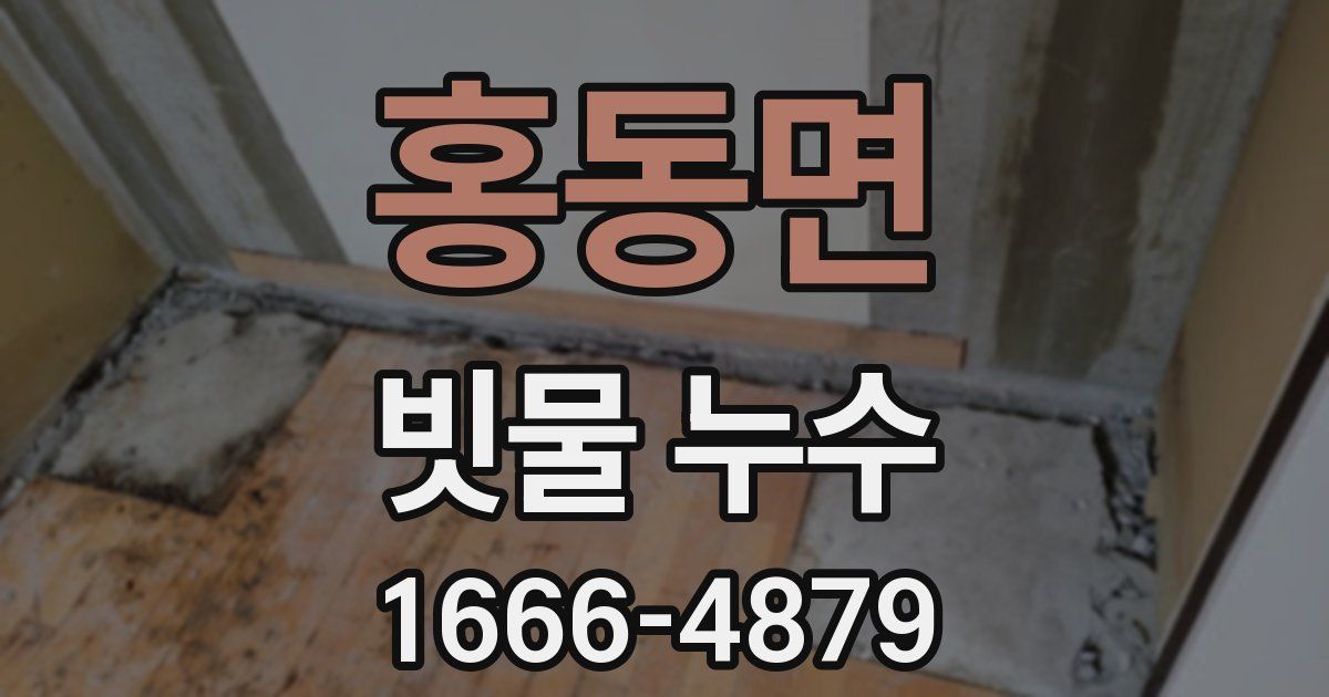 홍동면 빗물 누수