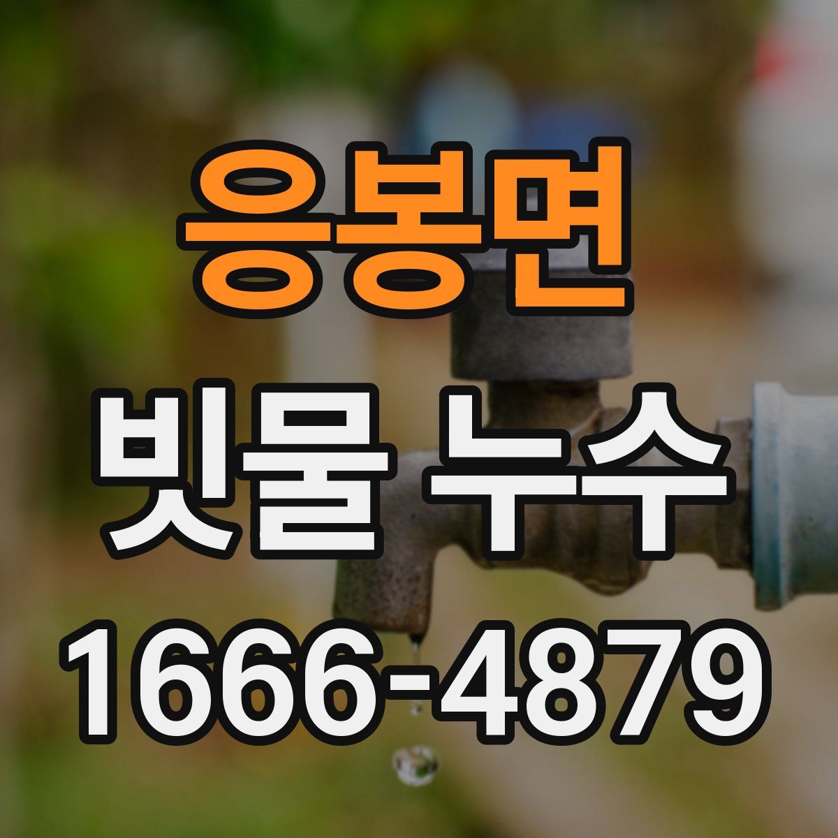 응봉면 빗물 누수