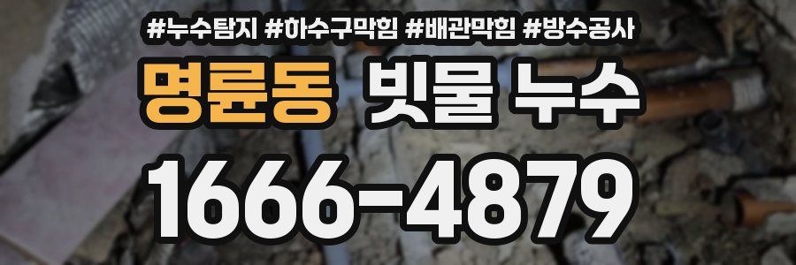 명륜동 빗물 누수