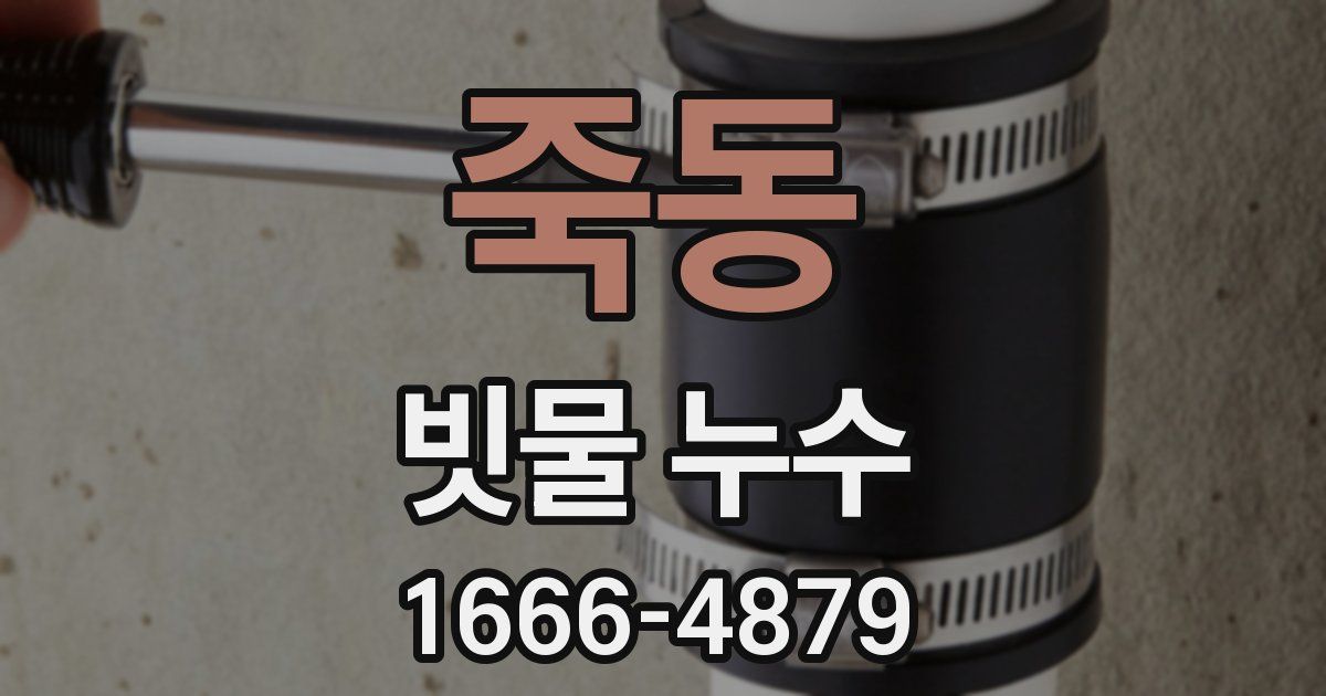 죽동 빗물 누수