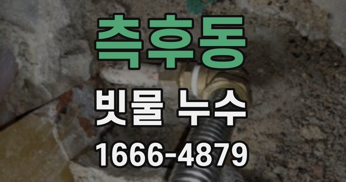 측후동 빗물 누수