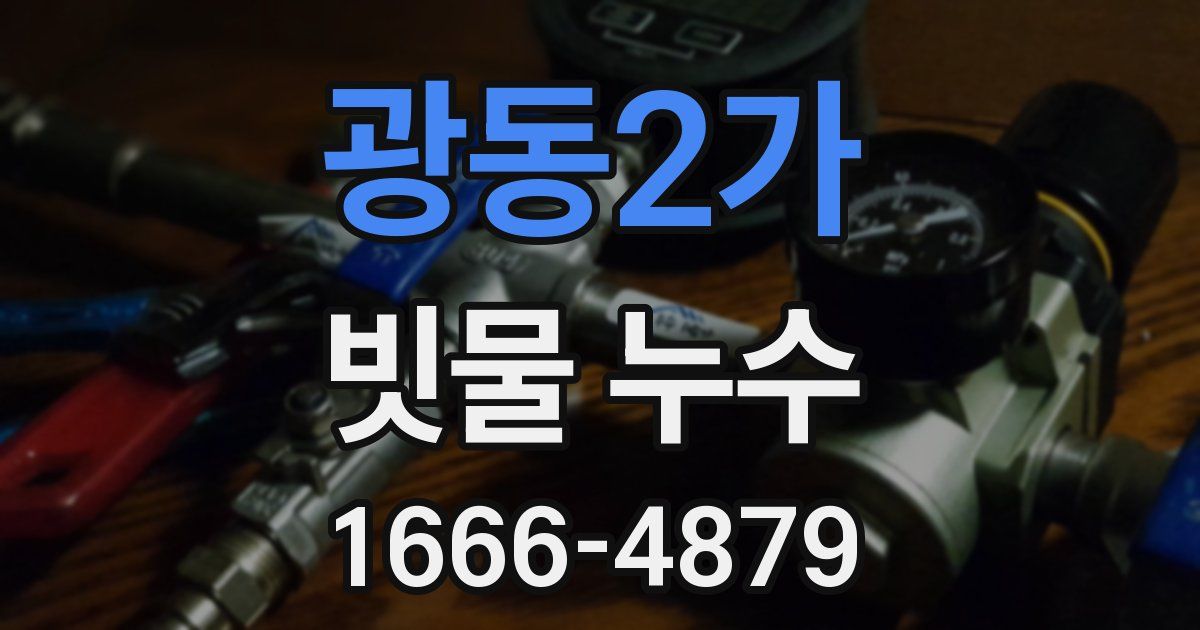 광동2가 빗물 누수