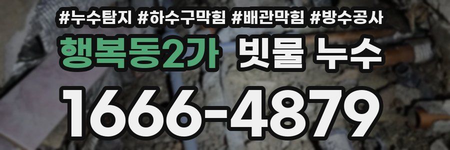 행복동2가 빗물 누수