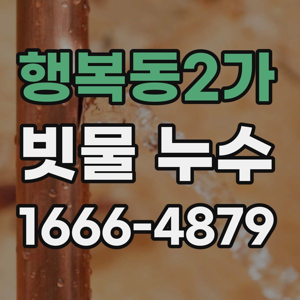 행복동2가 빗물 누수