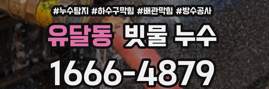 유달동 빗물 누수