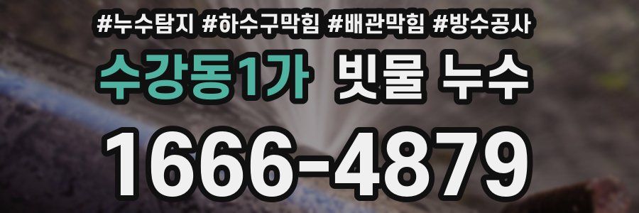 수강동1가 빗물 누수