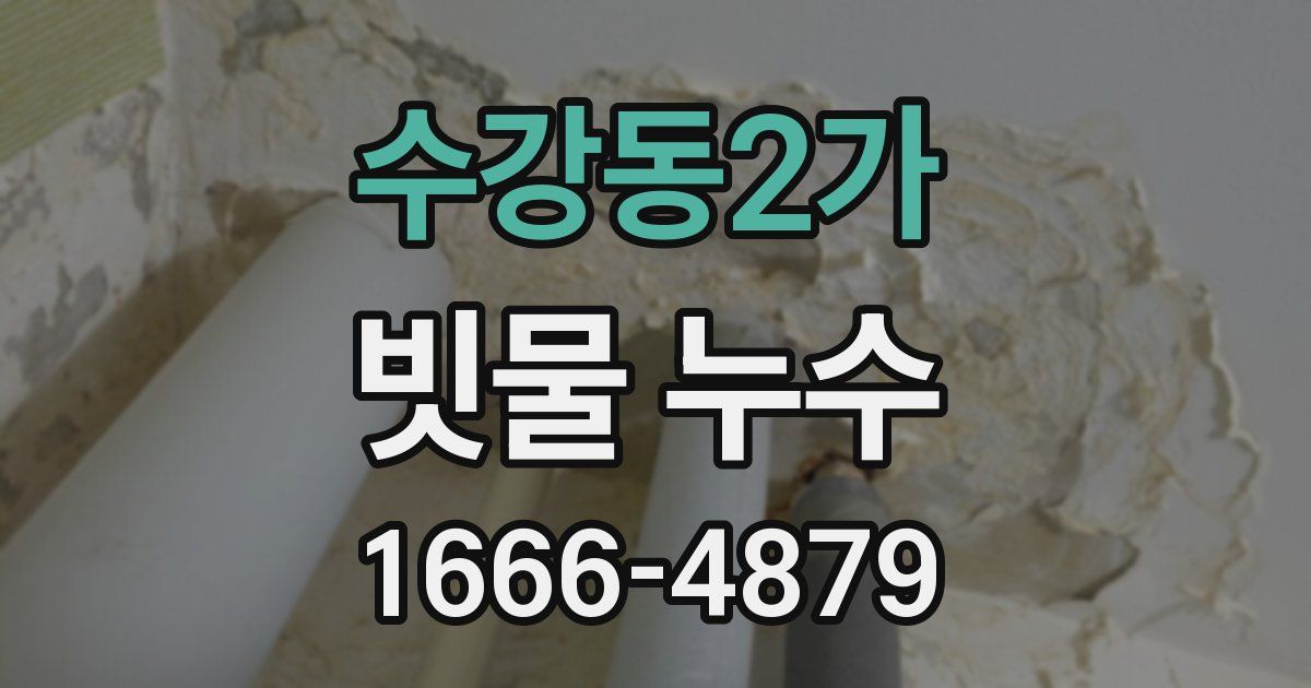 수강동2가 빗물 누수