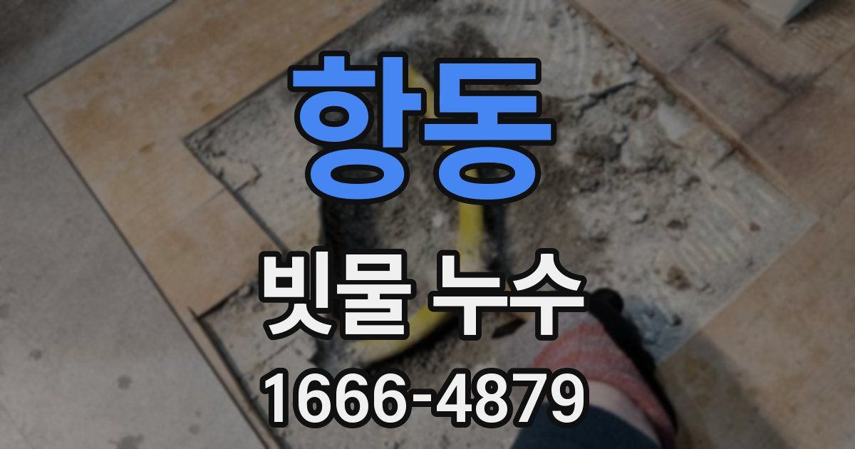 항동 빗물 누수