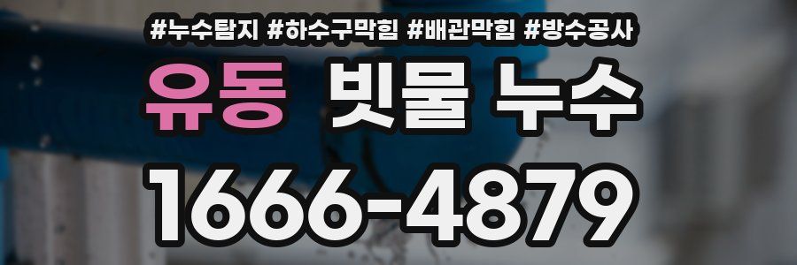 유동 빗물 누수