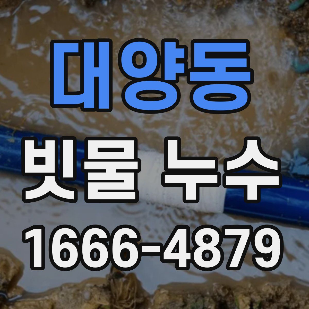 대양동 빗물 누수