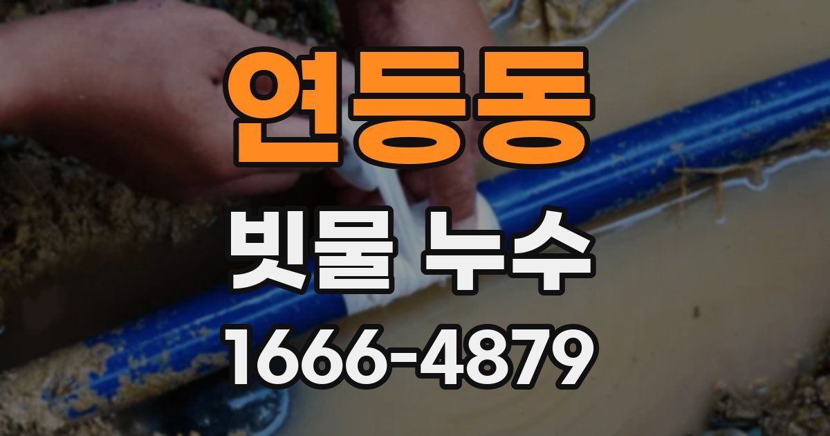 연등동 빗물 누수