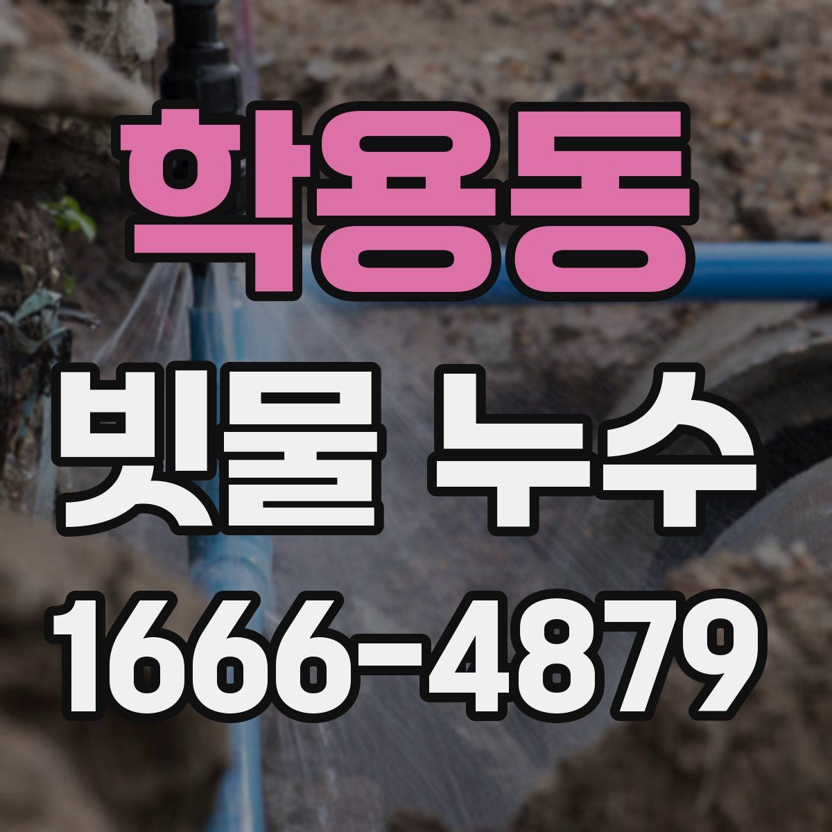 학용동 빗물 누수