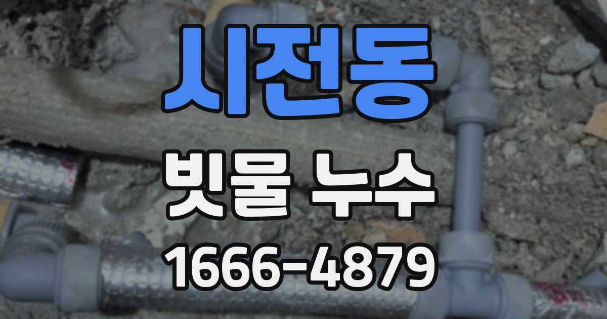시전동 빗물 누수