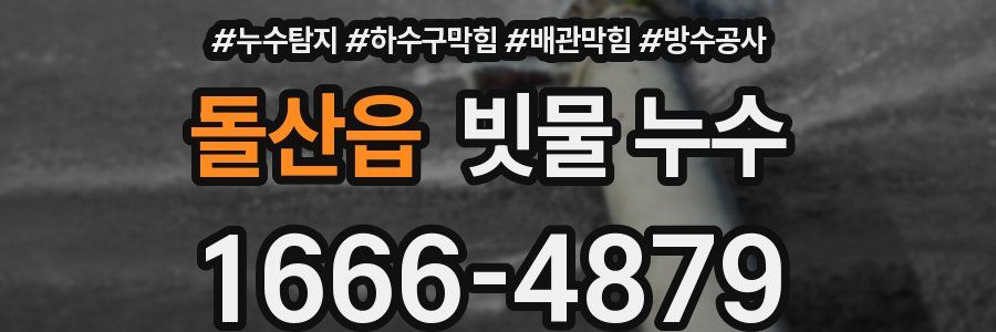 돌산읍 빗물 누수