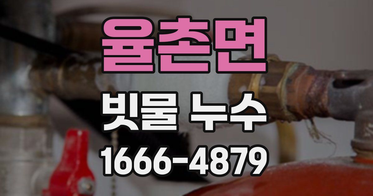 율촌면 빗물 누수