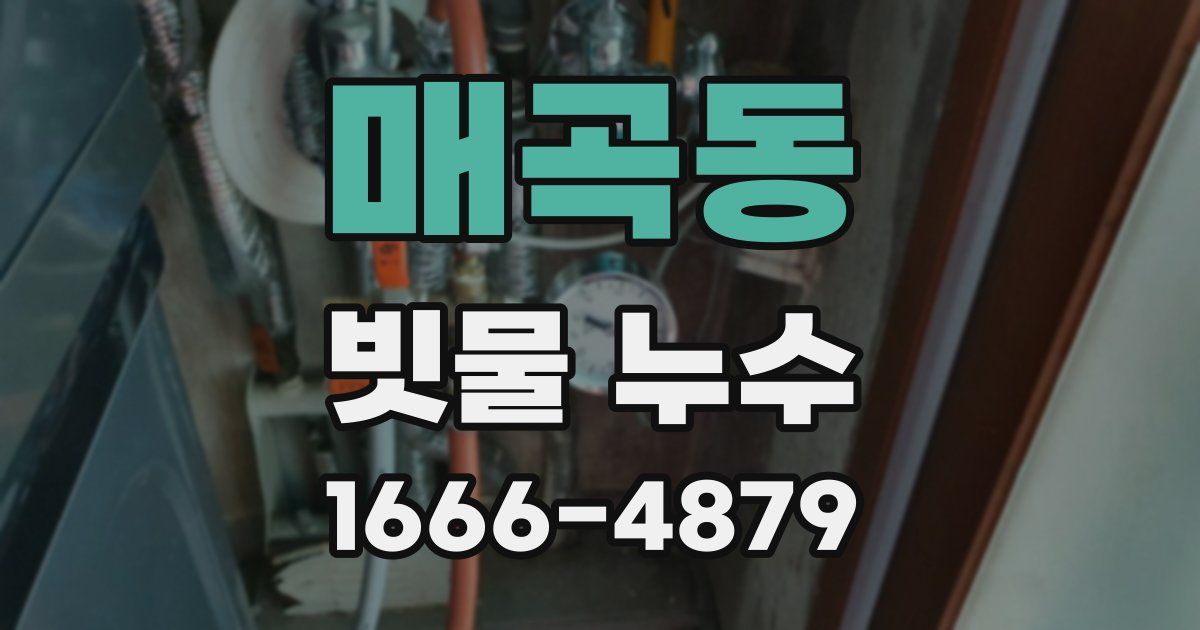 매곡동 빗물 누수