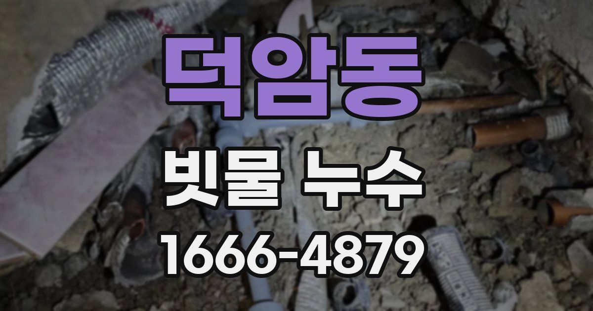 덕암동 빗물 누수