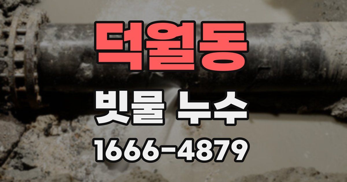 덕월동 빗물 누수