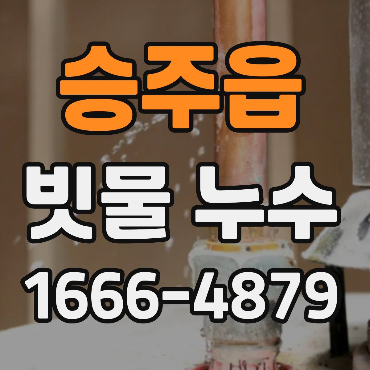 승주읍 빗물 누수