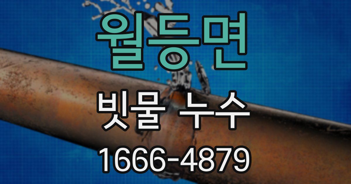 월등면 빗물 누수