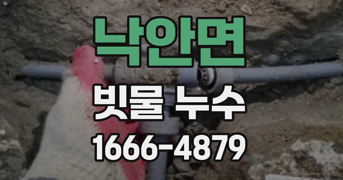 낙안면 빗물 누수