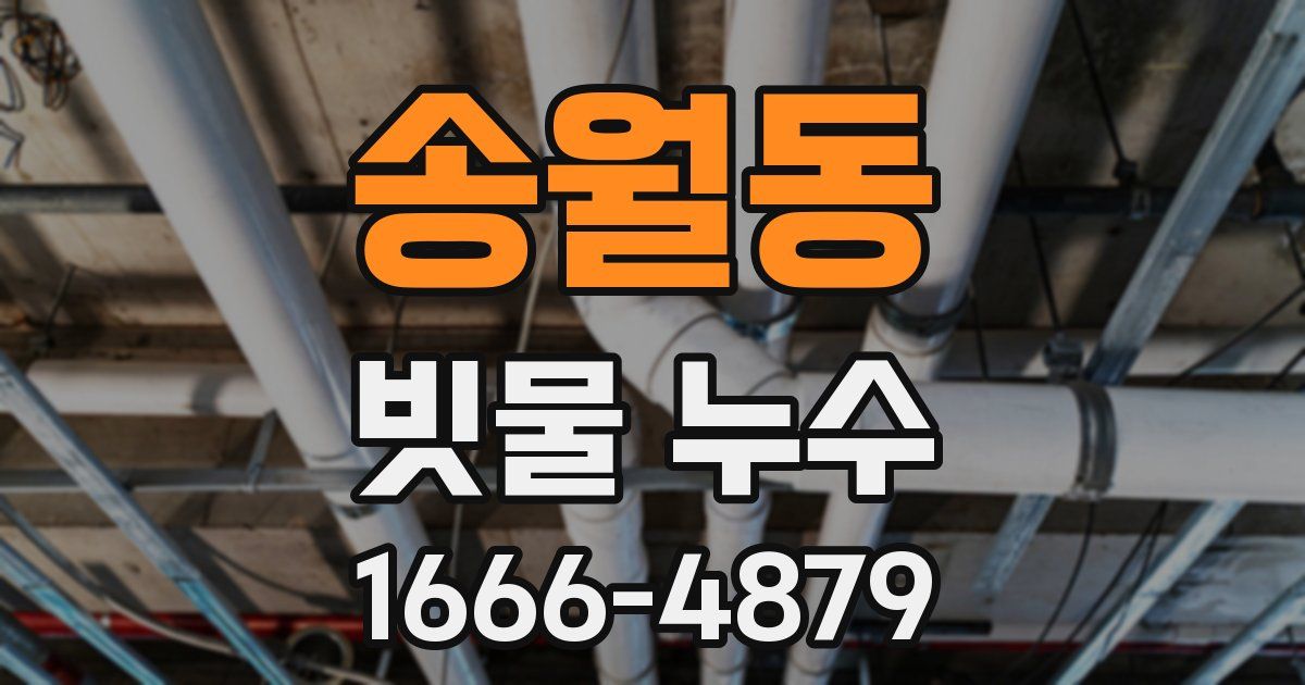 송월동 빗물 누수
