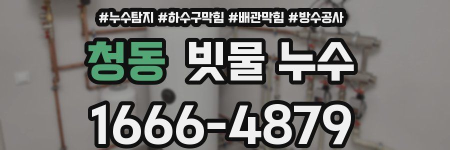 청동 빗물 누수