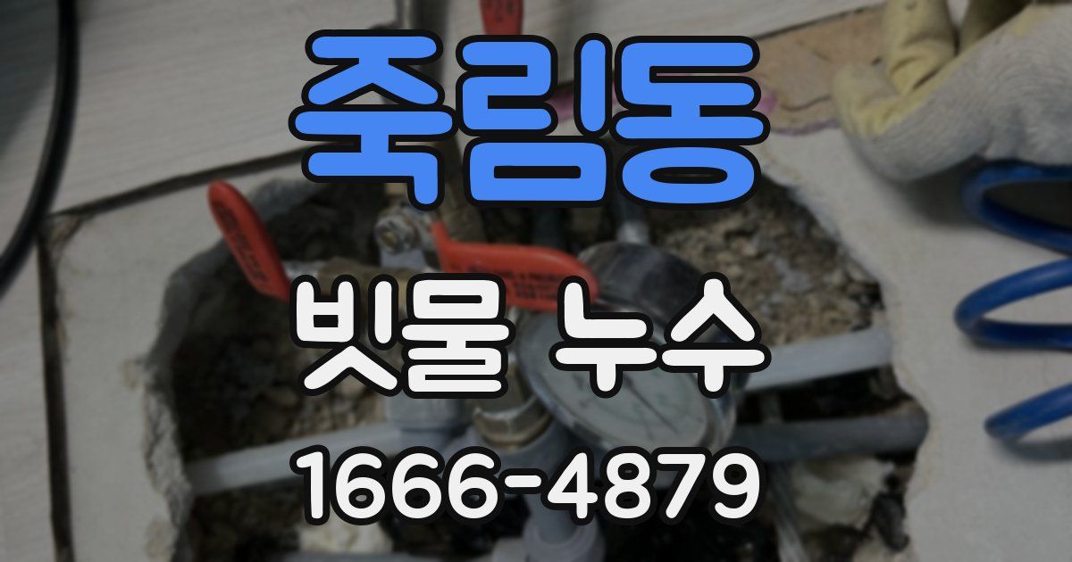 죽림동 빗물 누수