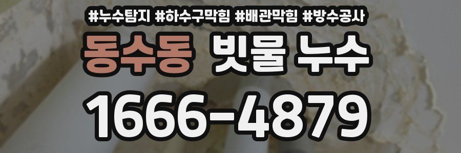 동수동 빗물 누수