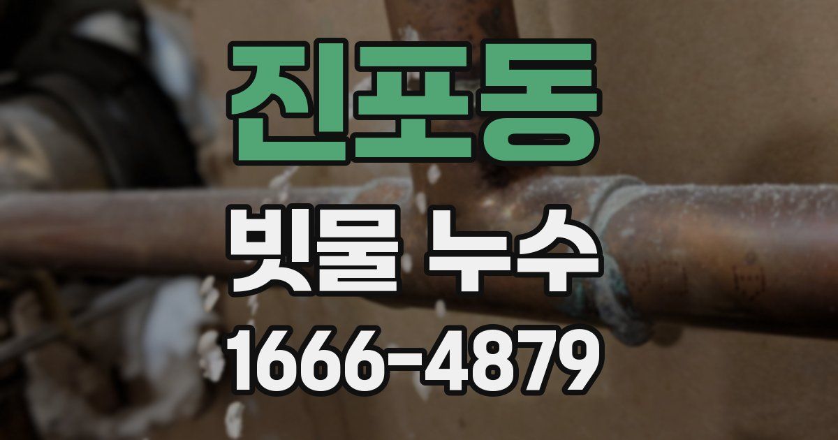 진포동 빗물 누수