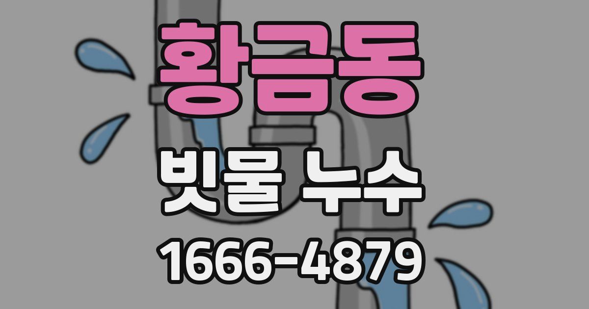 황금동 빗물 누수