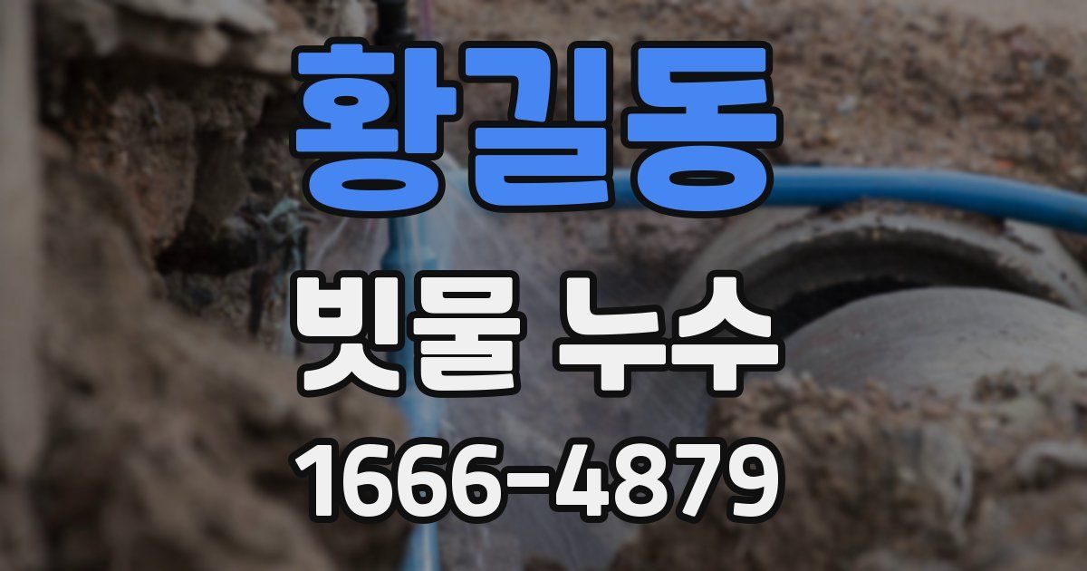 황길동 빗물 누수