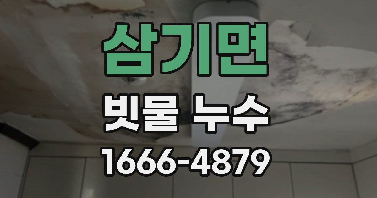 삼기면 빗물 누수