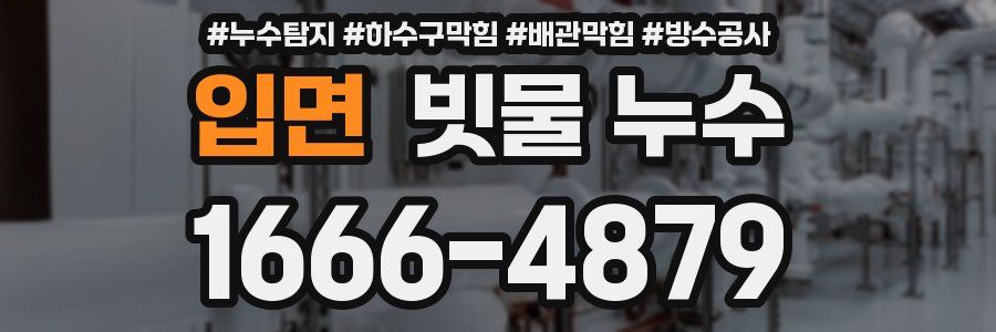 입면 빗물 누수