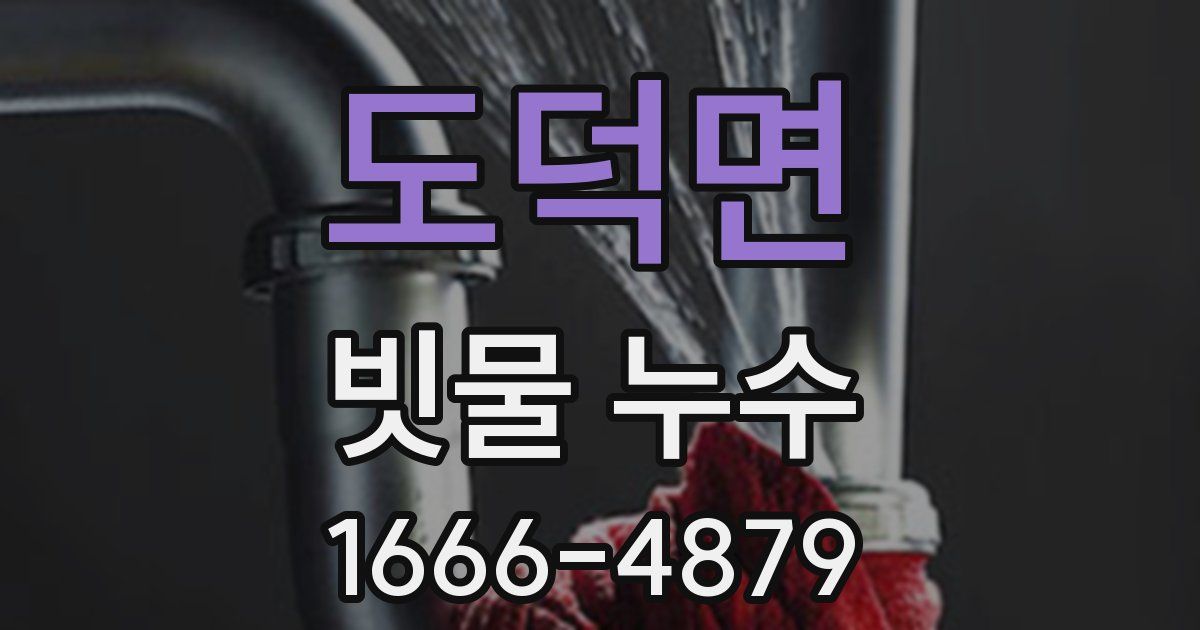 도덕면 빗물 누수