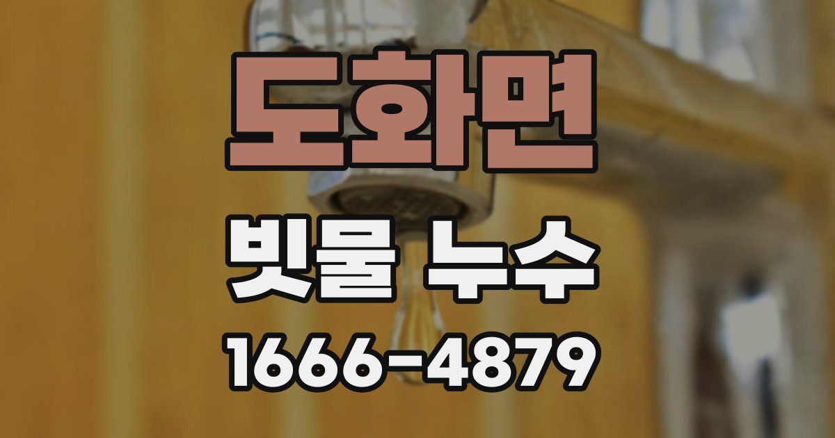 도화면 빗물 누수